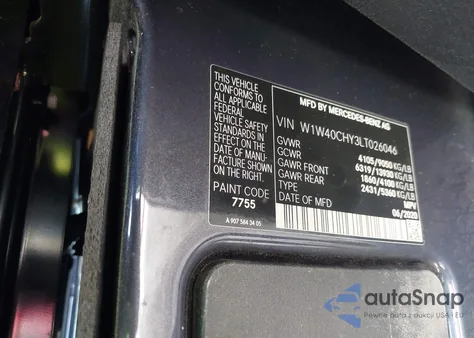 2020 Mercedes-Benz Sprinter 2500 High Roof I4 z USA, uszkodzony, nr VIN W1W40CHY3LT026046